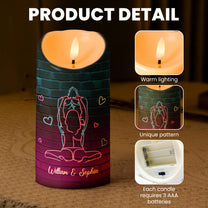 Light When You Want Me BJ - Naughty Gifts For Couples - Personalized LED Candle