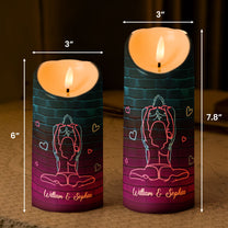 Light When You Want Me BJ - Naughty Gifts For Couples - Personalized LED Candle