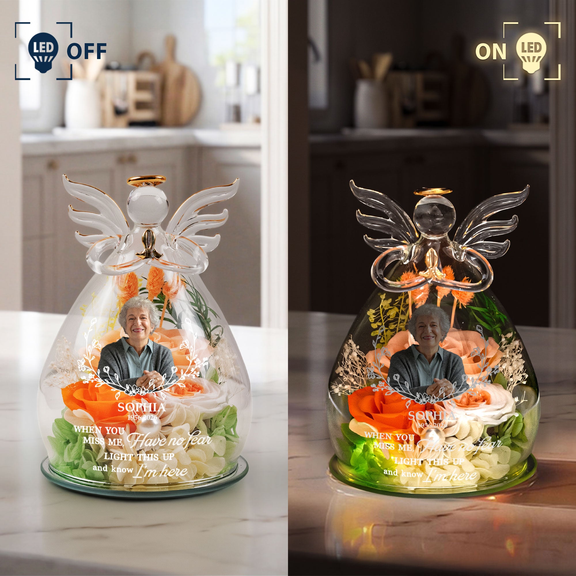 Light-This-Up-And-Know-Im-Here-Memorial-Gift-Personalized-Flower-In-Glass-Angel-Figurines-5