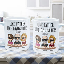 Like Father Like Daughter - Cartoon Version - Personalized Mug