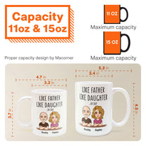 Like Father Like Daughter New Version - Personalized Mug