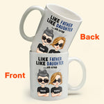 Like Father Like Daughter Oh Crap - Chibi Version  - Personalized Mug