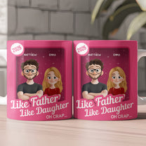 Like Father Like Daughter Oh Crap Toy Box - Personalized Mug