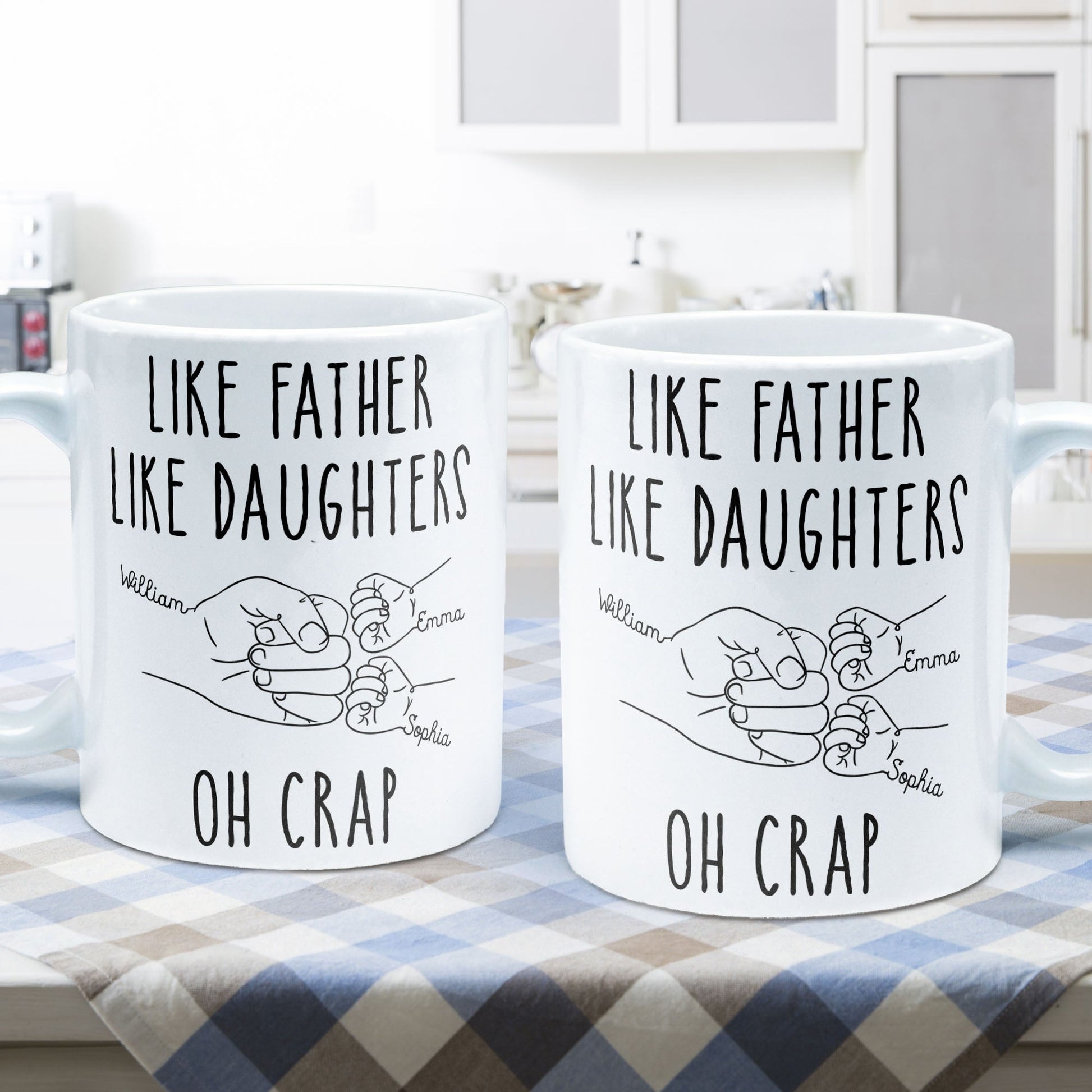 Like Father Like Daughter Oh Crap - Personalized Mug – Macorner