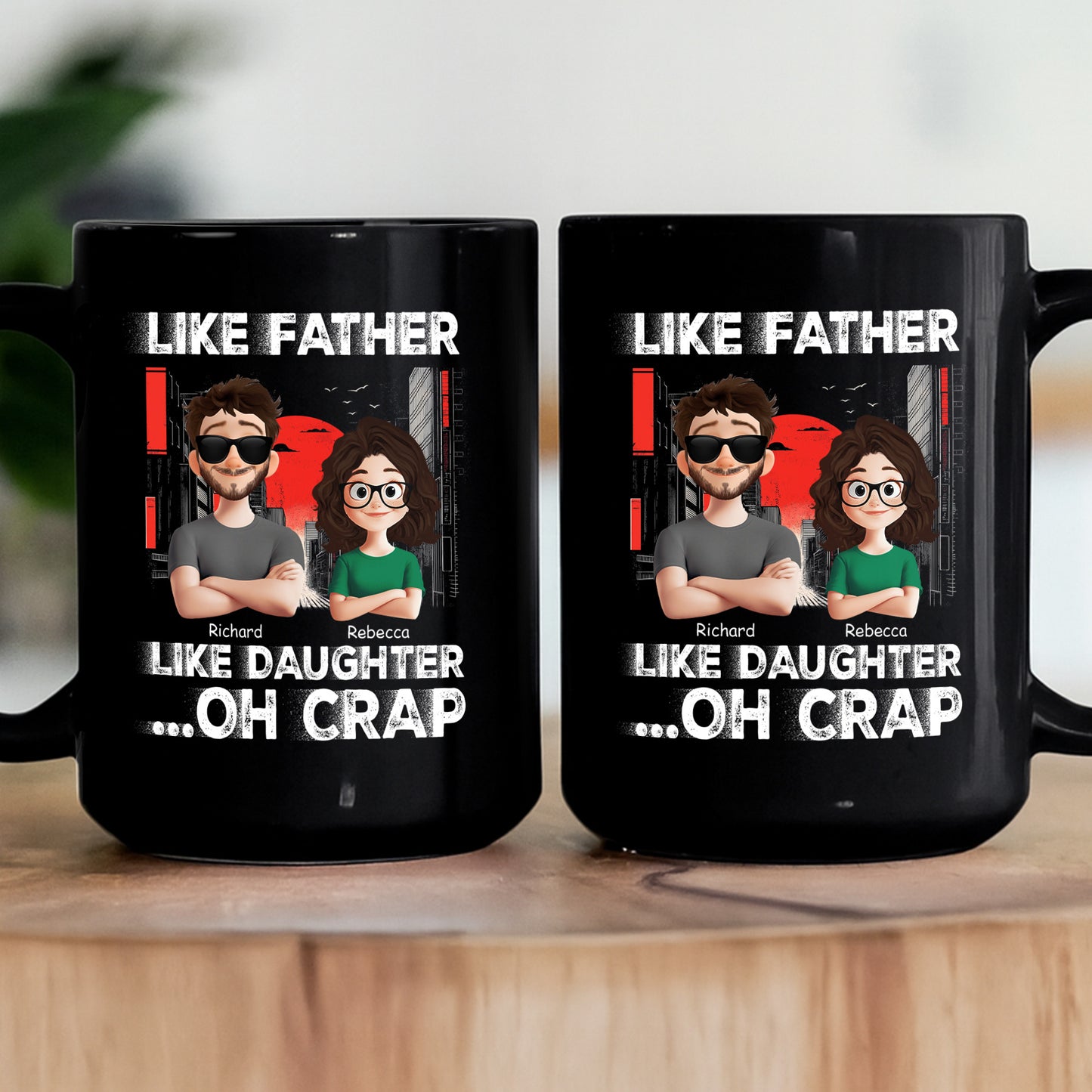 Like Father Like Daughter, Son, Children Oh Crap - Personalized Mug
