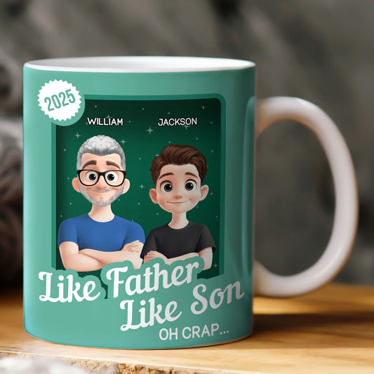 Like Father Like Son Oh Crap Toy Box - Personalized Mug