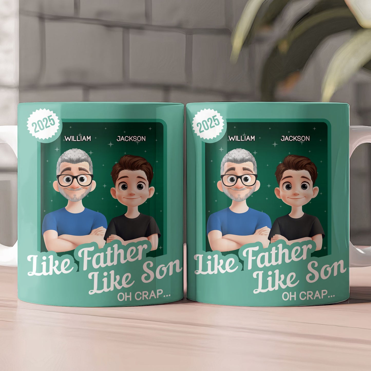 Like Father Like Son Oh Crap Toy Box - Personalized Mug
