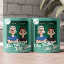 Like Father Like Son Oh Crap Toy Box - Personalized Mug