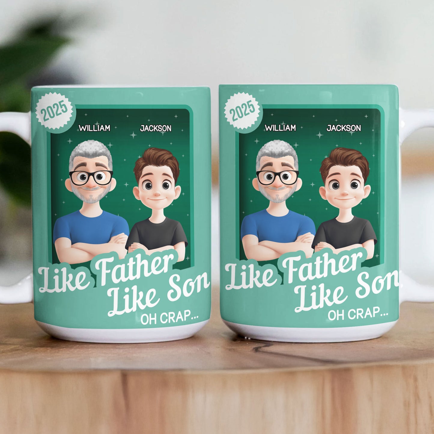 Like Father Like Son Oh Crap Toy Box - Personalized Mug
