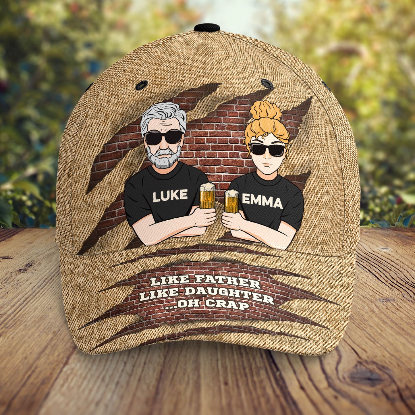 Like Father, Like Daughter ...Oh Crap - Personalized Classic Cap