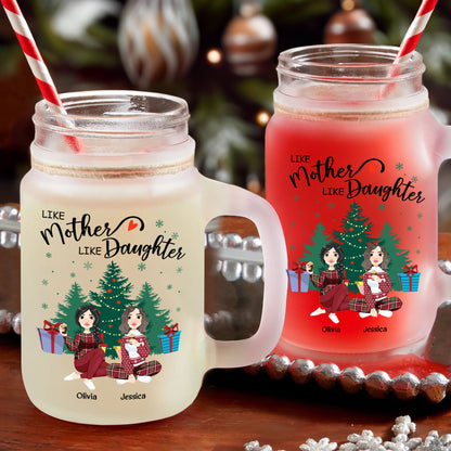 Like Mother Like Children - Personalized Mason Jar Cup With Straw