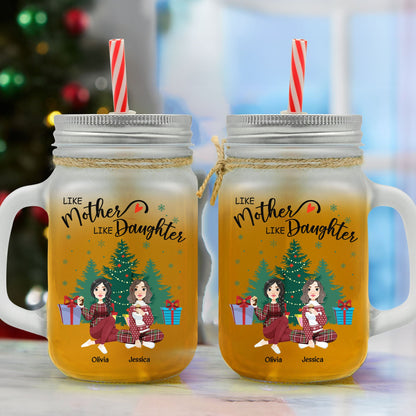 Like Mother Like Children - Personalized Mason Jar Cup With Straw