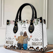 Like Mother Like Daughter Oh Crap - Personalized Leather Bag
