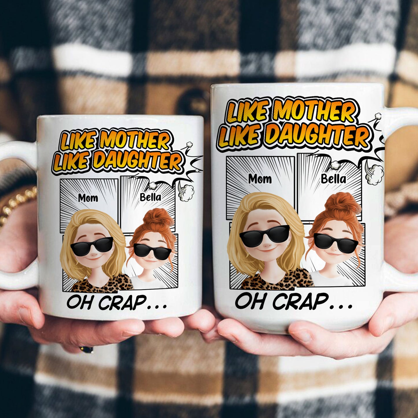 Like Mother Like Daughter Oh Crap - Personalized Mug