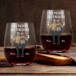 Like Mother Like Daughter - Personalized Stemless Wine Glass - Gift For Daughter