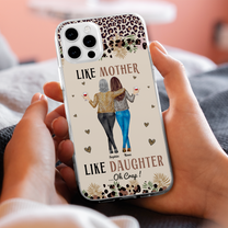 Like Mother Like Daughter Son Oh Crap - Personalized Clear Phone Case
