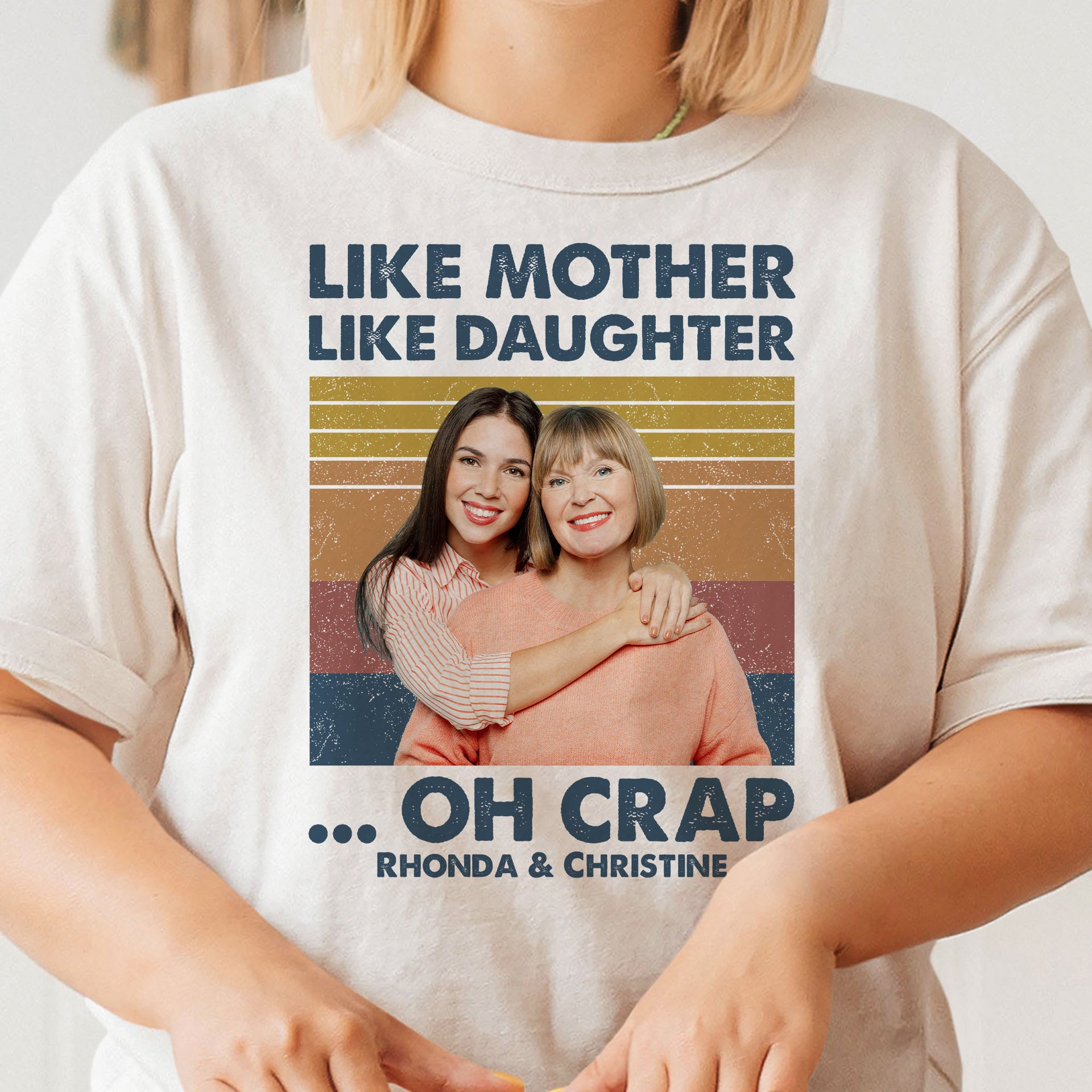 Personalized Like Mother Like Daughter Arms Crossed T-shirt - Personal House