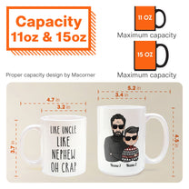 Like Uncle Like Nephew Oh Crap - Personalized Mug