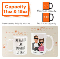 Like Dad Like Daughter - Personalized Mug