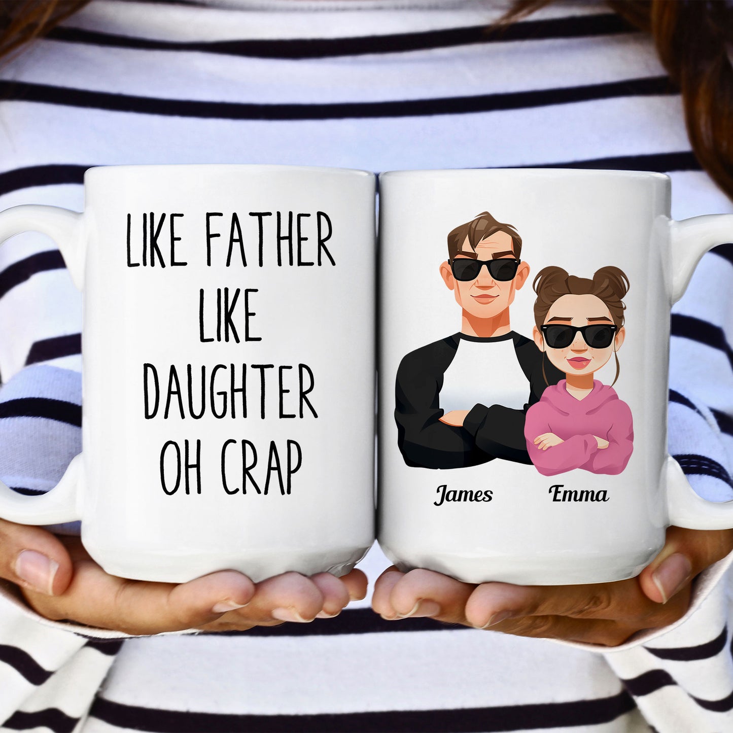Like Dad Like Daughter - Personalized Mug