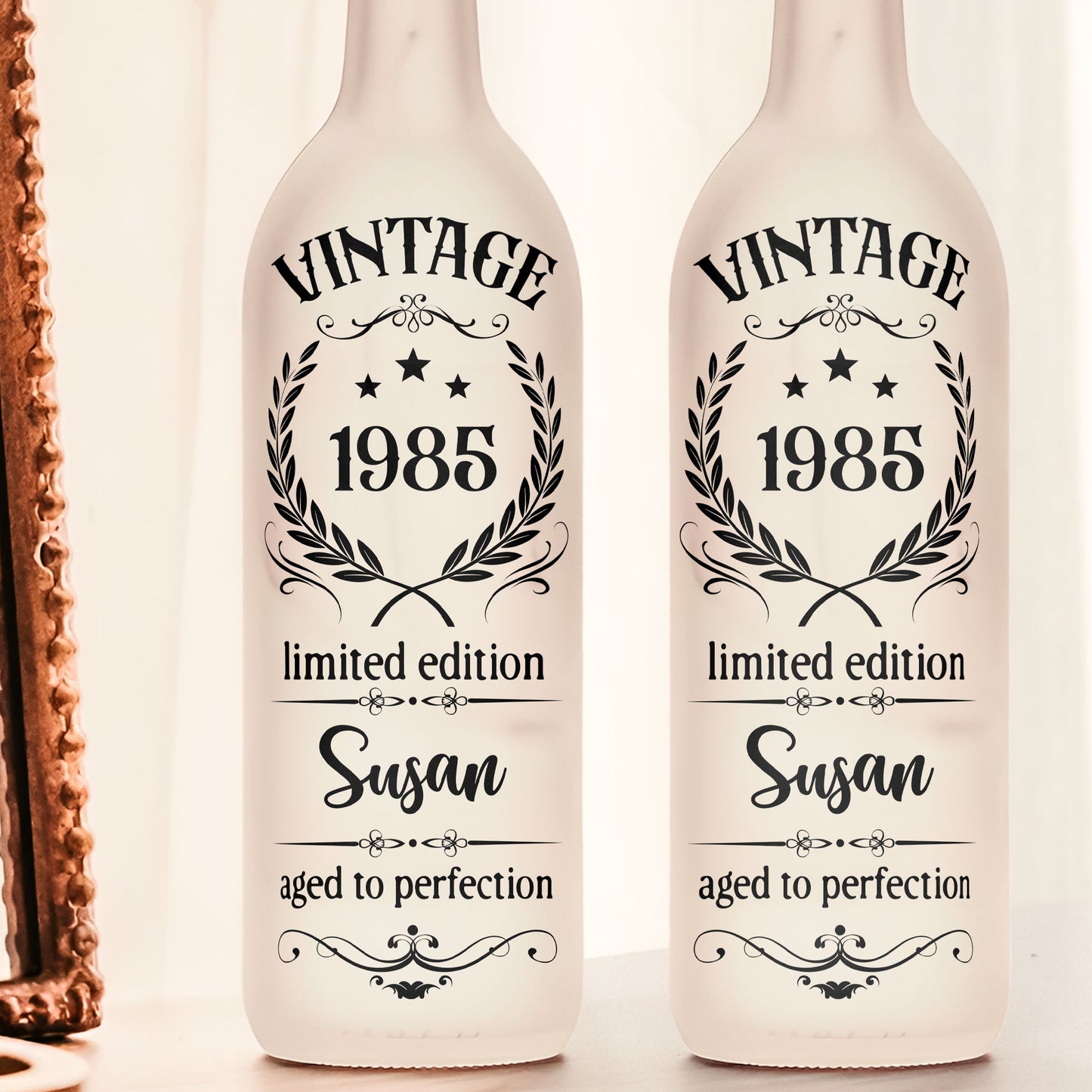 Limited Edition - Aged To Perfection - Personalized Bottle Lamp