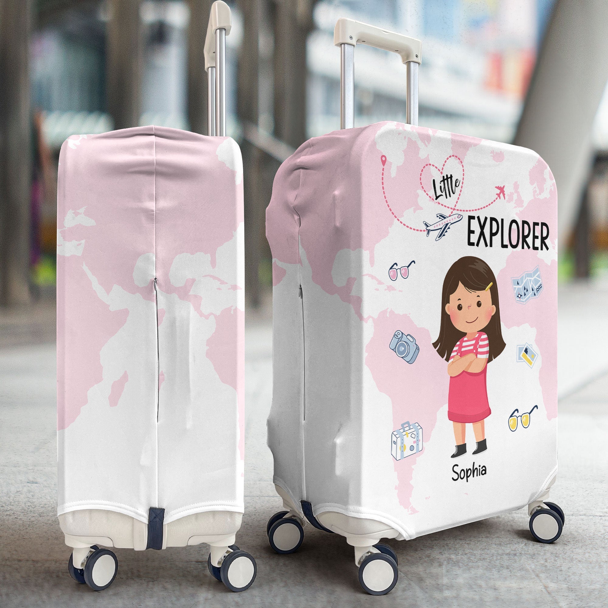 Little Explorer - Personalized Luggage Cover