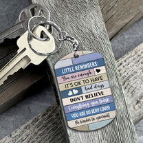 Little Reminders You Are Enough - Personalized Keychain