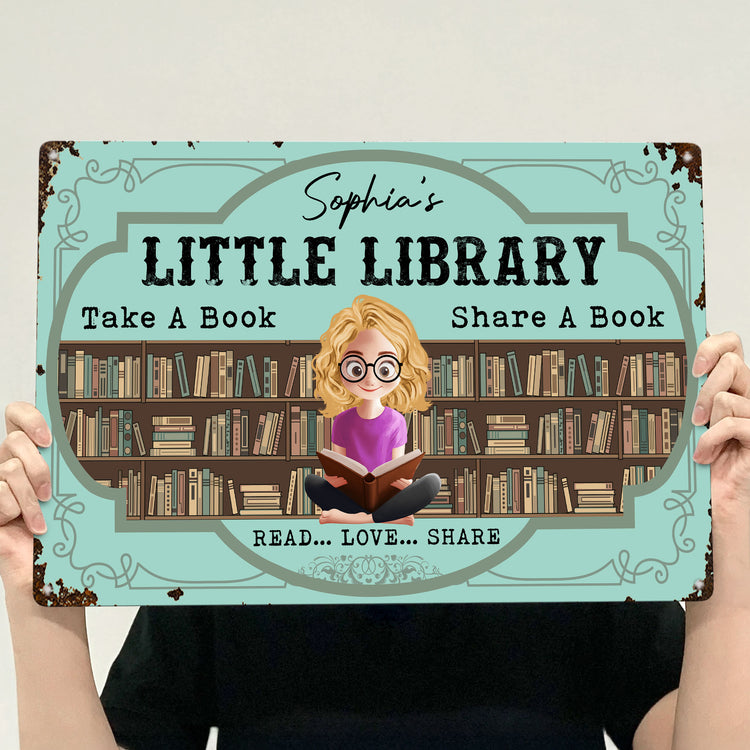 Little-Book-Box-Free-Library-Personalized-Metal-Sign-3