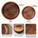 Long Distance Custom State To State For Friends, Couples, Family - Personalized Wood Ring Dish