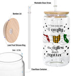 Long Distance Family 2026 - Personalized Clear Glass Cup