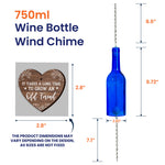 Long Time To Grow Old Friends - Personalized Wine Bottle Wind Chime