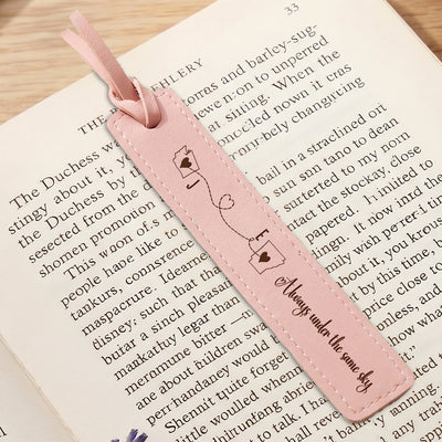 Long Distance Gifts For Book Lovers, Friendship, Couple, Family - Personalized Bookmark