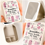 Look At You, You Got This - For Daughter, Friends, Self Gift - Custom Makeup Box With LED Mirror