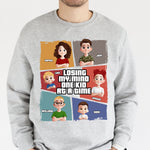 Losing My Mind One Kid At A Time Funny For Dad Grandpa - Personalized Shirt