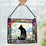 Loss Of Dog In Loving Memory - Personalized Window Hanging Suncatcher Ornament