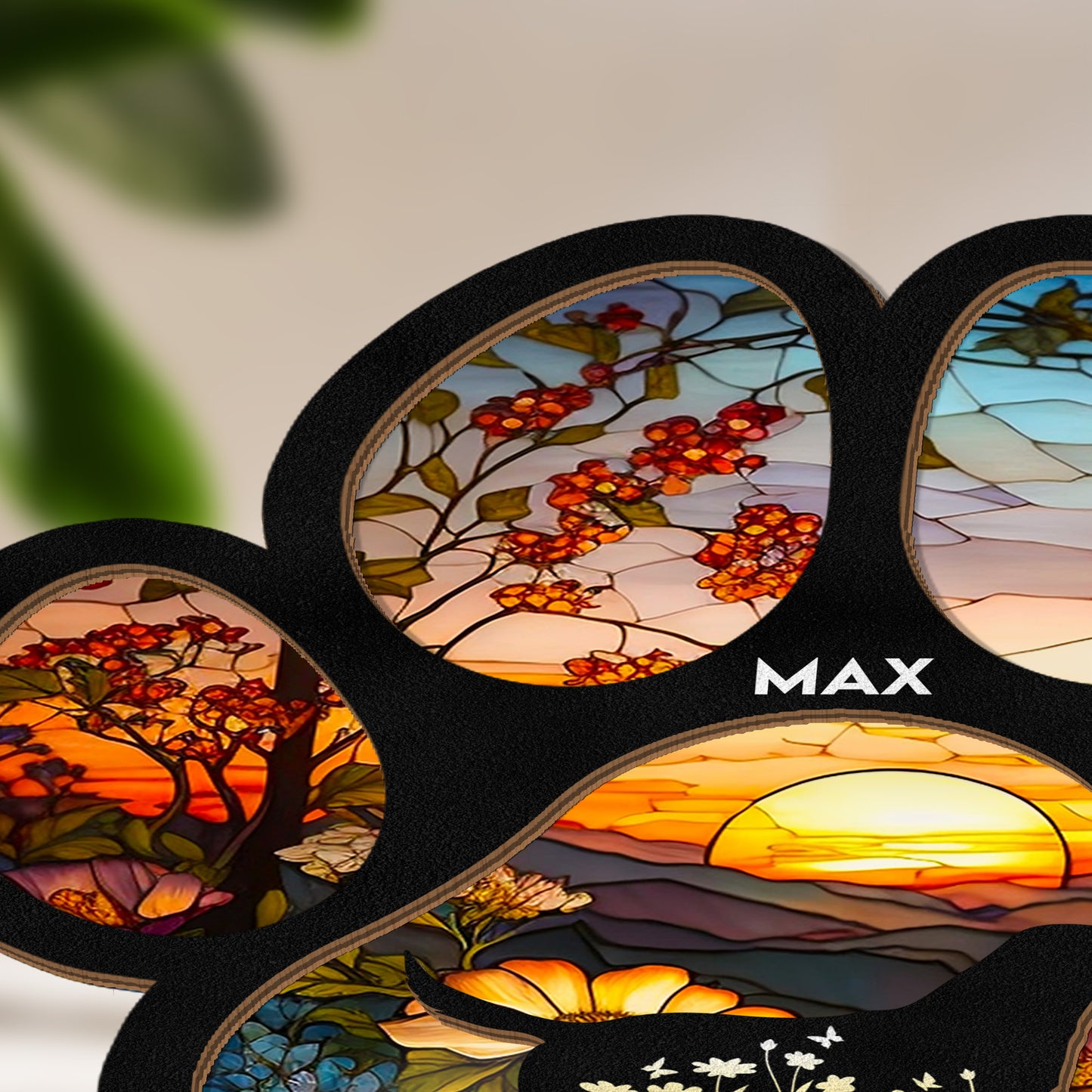 Loss Of Dog Memorial Gift For Dog Lovers - Personalized Wood And Acrylic Night Light