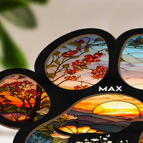 Loss Of Dog Memorial Gift For Dog Lovers - Personalized Wood And Acrylic Night Light