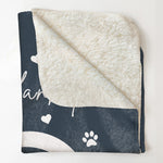 Loss Of Dog Snuggle This Blanket And Think Of Me - Personalized Photo Blanket