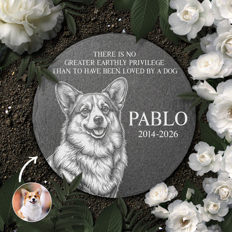 Loss-Of-Pet-Custom-Photo-Sketch-Line-Art-Memorial-Gifts-For-Pet-Owners-Personalized-Garden-Stone-1