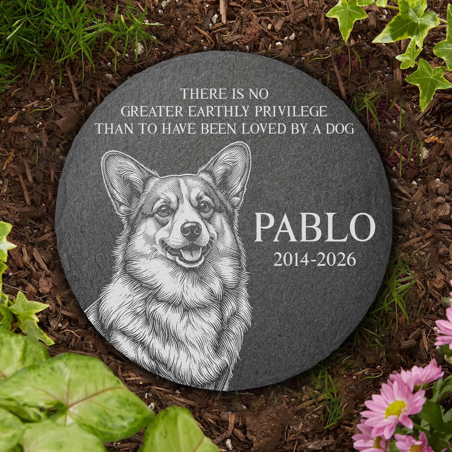 Loss-Of-Pet-Custom-Photo-Sketch-Line-Art-Memorial-Gifts-For-Pet-Owners-Personalized-Garden-Stone-3