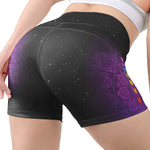 Lotus Charka Yoga Lover - Personalized Women's Workout Shorts