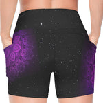 Lotus Charka Yoga Lover - Personalized Women's Workout Shorts