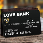 Love Bank - Personalized Aluminum Wallet Card
