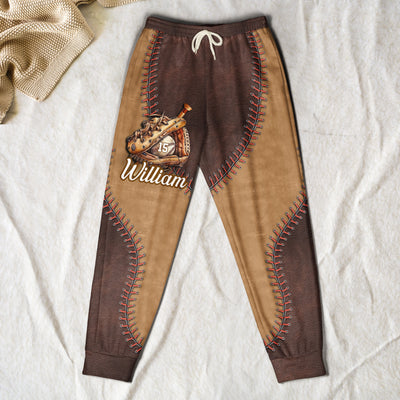 Love Baseball Proud Dad Son - Personalized Sweatpants