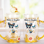 Love Between Mother & Daughters - Personalized Enamel Flower Tea Cup