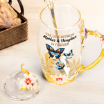 Love Between Mother & Daughters - Personalized Enamel Flower Tea Cup