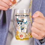 Love Between Mother & Daughters - Personalized Enamel Flower Tea Cup