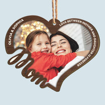 Love Between Us Is Forever - Personalized Wooden Photo Ornament