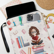 Love Book Cute Cartoon - Personalized Book Sleeve