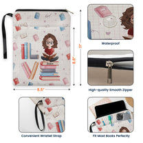 Love Book Cute Cartoon - Personalized Book Sleeve